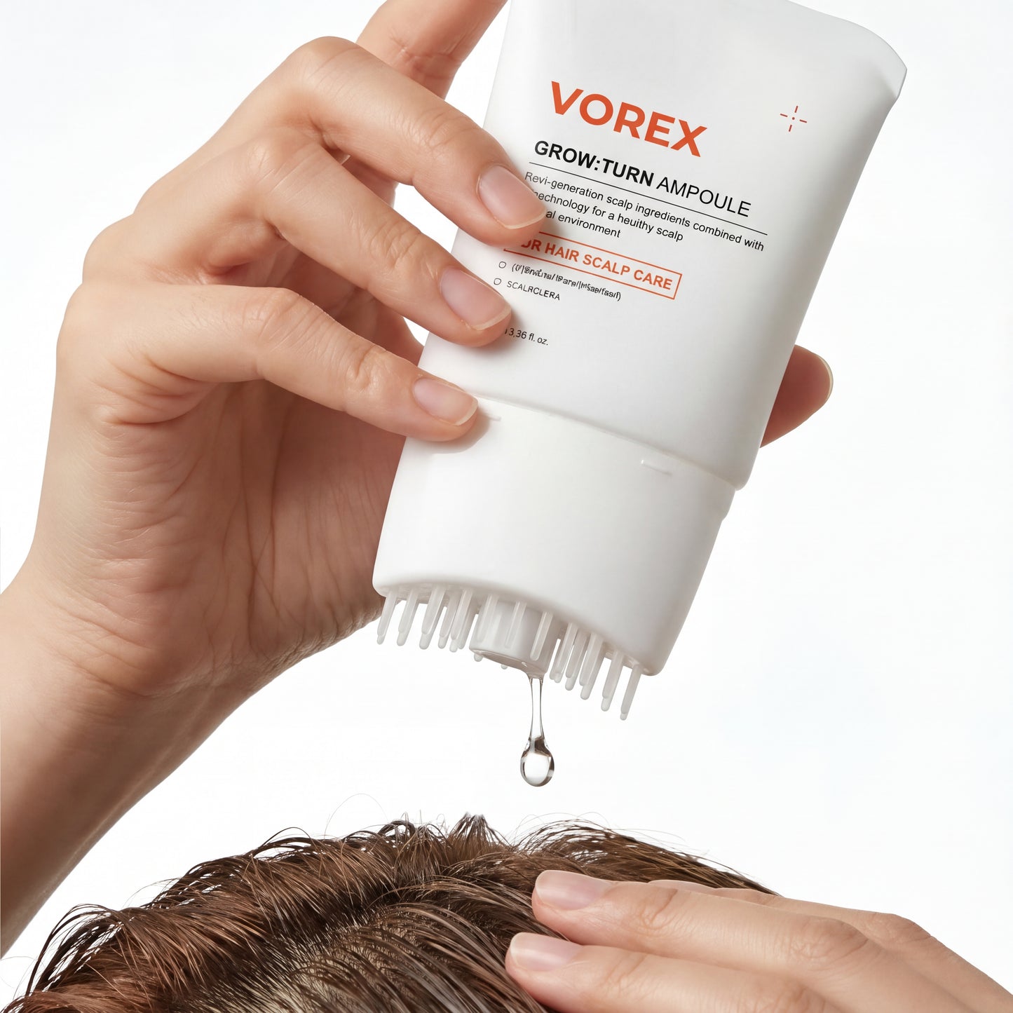 Hair Serum With Built-In Brush